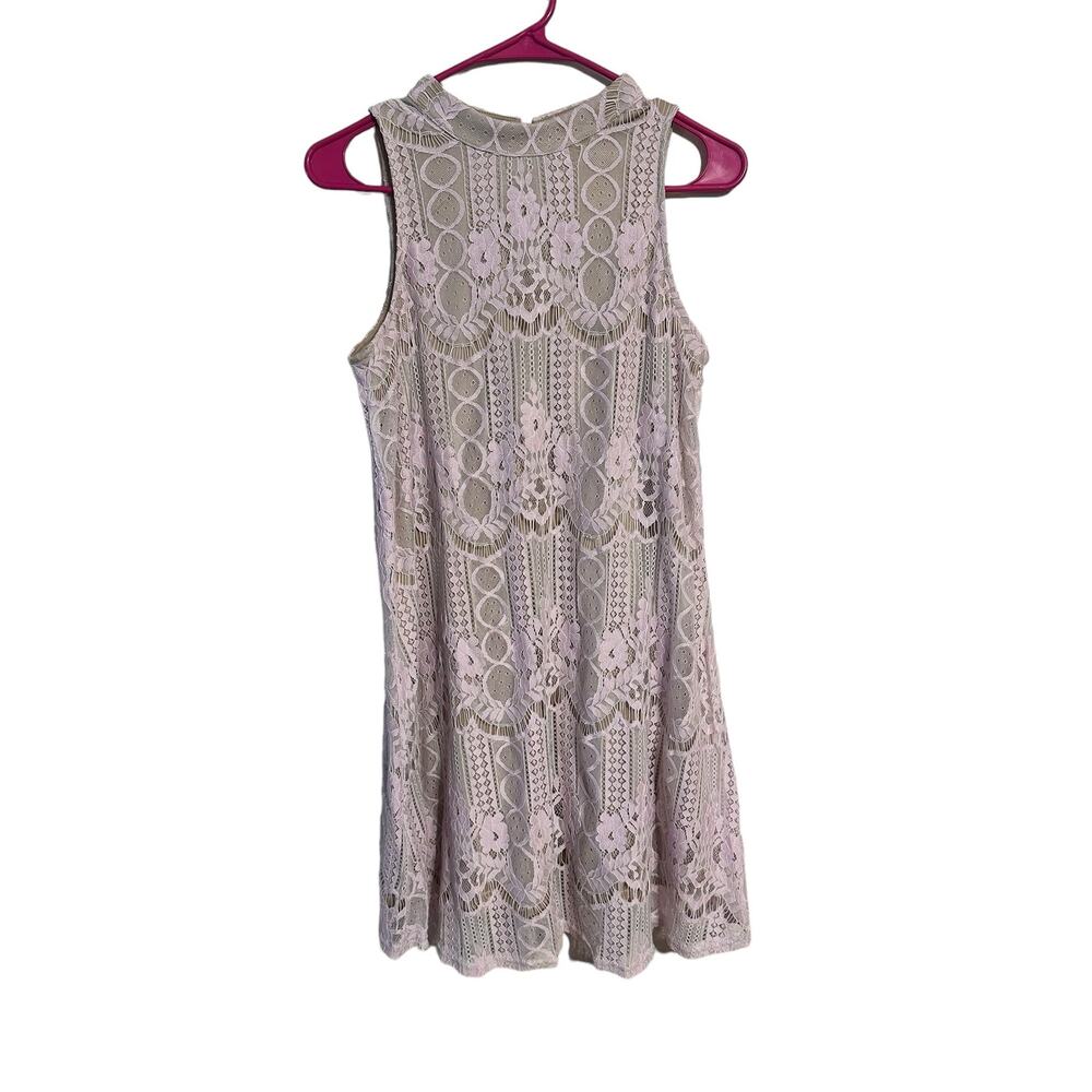 Andree by UNIT Purple Lace Shift Dress Size Small